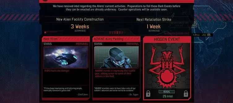 ADVENT's Dark Event Counter-Operations explained in XCOM 2 blog update