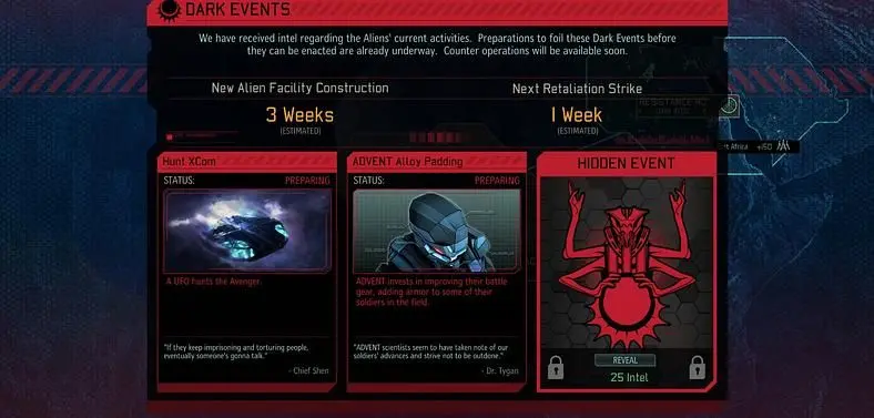 ADVENT's Dark Event Counter-Operations explained in XCOM 2 blog update
