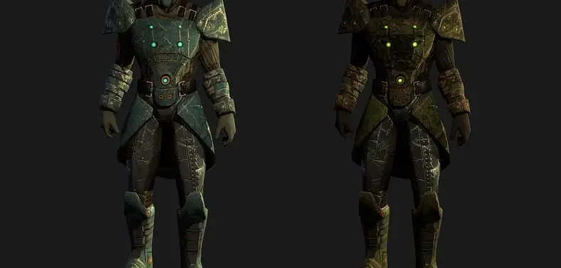 Screens and video showcasing textures and models released for space opera The Mandate