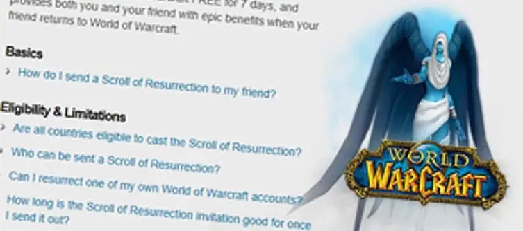 Blizzard's 'Scroll of Resurrection' will now "permanently boost" to level 80