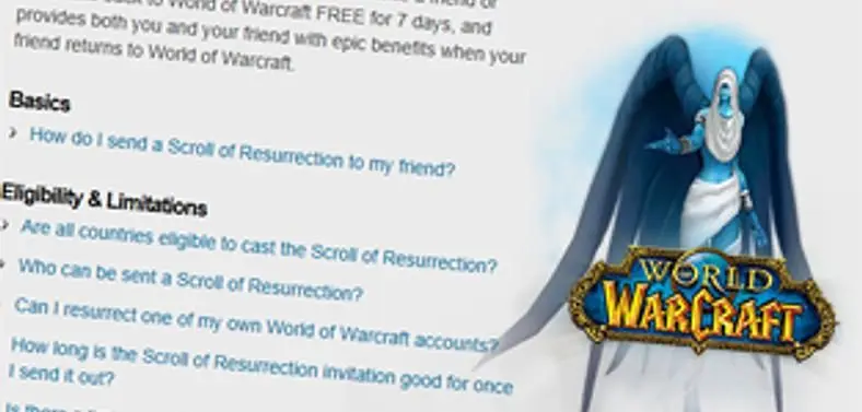 Blizzard's 'Scroll of Resurrection' will now "permanently boost" to level 80