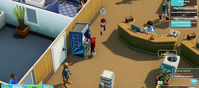 Two Point Hospital Overgrowth - Beat the Pebberley Island Overgrowth Level