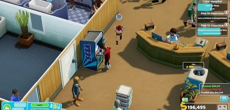 Two Point Hospital Overgrowth - Beat the Pebberley Island Overgrowth Level
