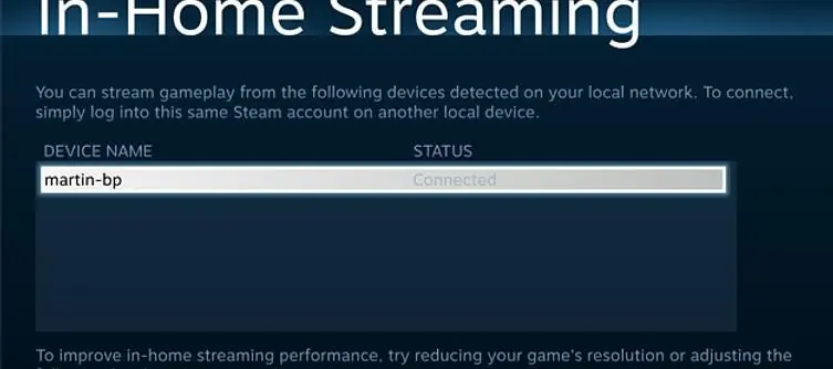 Steam beta update contains 'In-Home Streaming', currently inactive