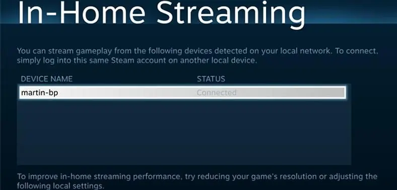 Steam beta update contains 'In-Home Streaming', currently inactive