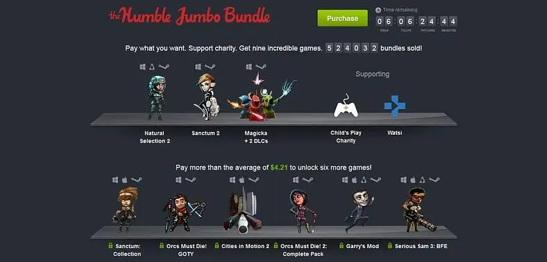 Humble Jumbo Bundle includes Natural Selection 2, Orcs Must Die, Sanctum 2