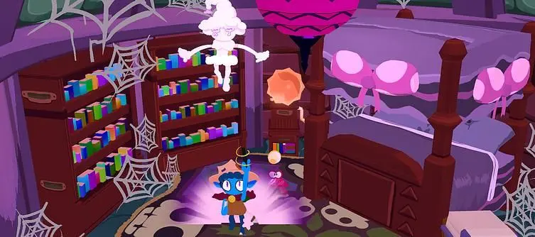 Colorful puzzle adventure Rhell: Warped Worlds & Troubled Times sets March launch on Steam, drops new demo