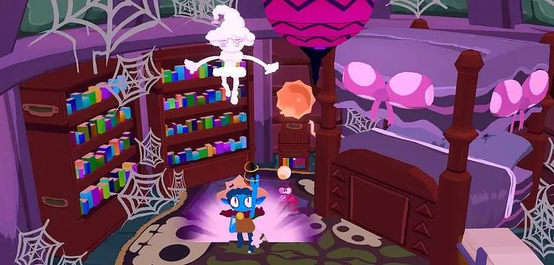 Colorful puzzle adventure Rhell: Warped Worlds & Troubled Times sets March launch on Steam, drops new demo