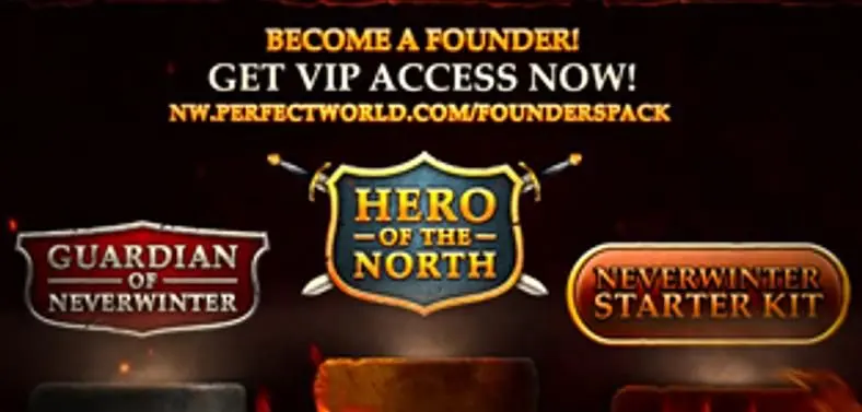 Perfect World announce Neverwinter Founder's Pack, beta February 8th