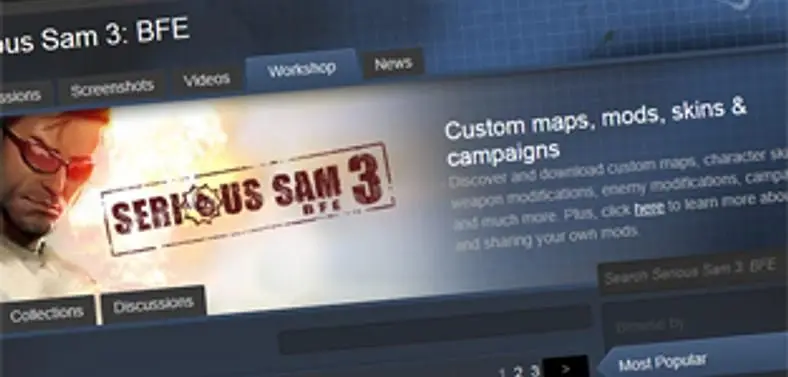 Serious Sam 3: BFE's Steam Workshop now open for business