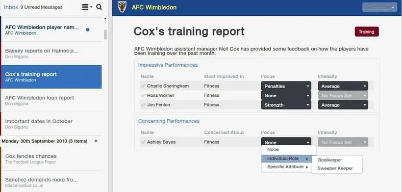 Two Football Manager 2014 video blogs detail the user interface and news screens