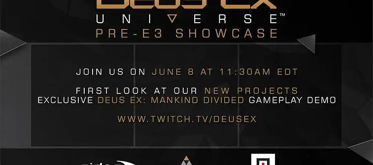 Deus Ex: Mankind Divided pre-E3 livestream next week