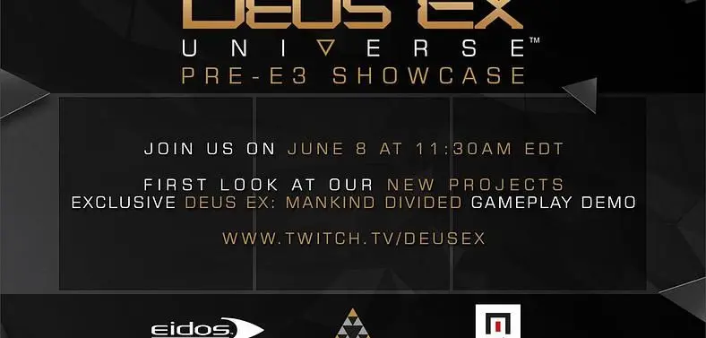 Deus Ex: Mankind Divided pre-E3 livestream next week