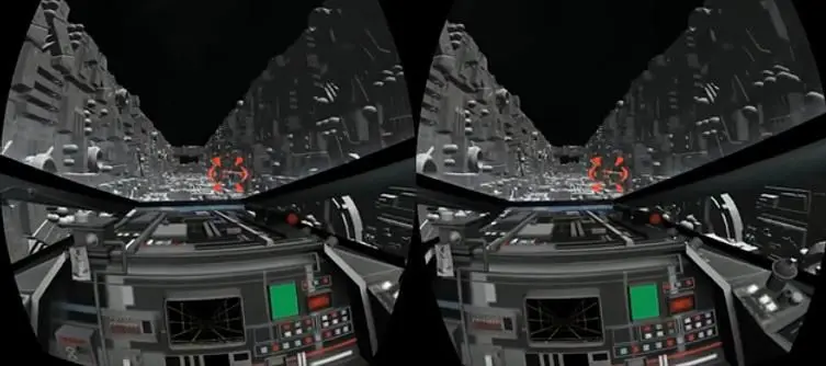 Death Star trench run recreated with Oculus Rift