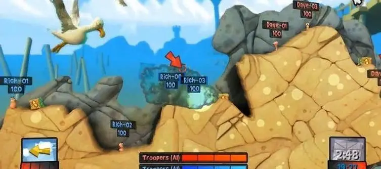 Team 17 announced environmental features for Worms Revolution