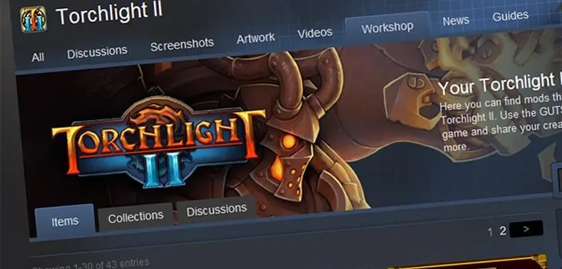Torchlight 2 now fully integrated with Steam Workshop, Guts editor released