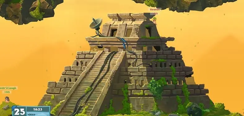 Check out the battlefield in the Worms W.M.D. environmental trailer