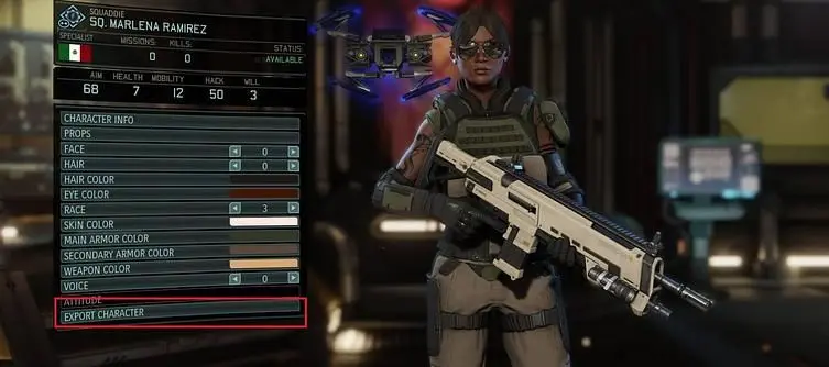 New screenshot suggests you can export XCOM 2 soldiers