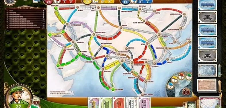 Legendary Asia DLC available for PC version of Ticket to Ride