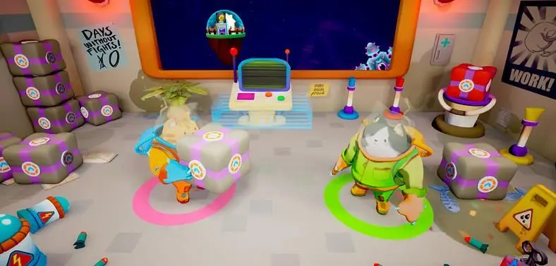 Hands-On Preview: Underpacked! Turns Players Into Space Cats Tasked With Delivering Packages and Defending Their Ship