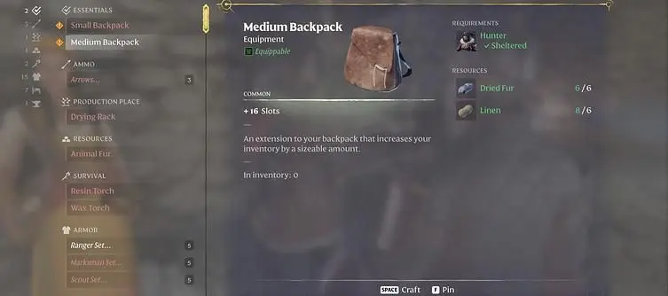 How to Increase Inventory Space in Enshrouded