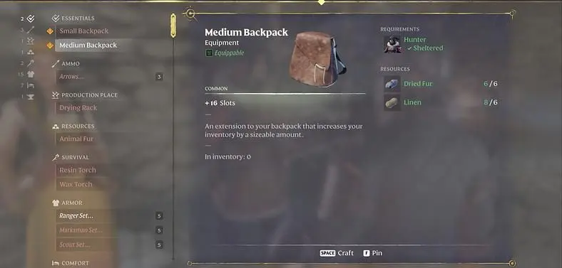 How to Increase Inventory Space in Enshrouded