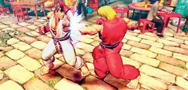 Street Fighter 2 HD Remix might have been fun to play at the Capcom meeting room, but Street Fighter 4 was where the party was at...