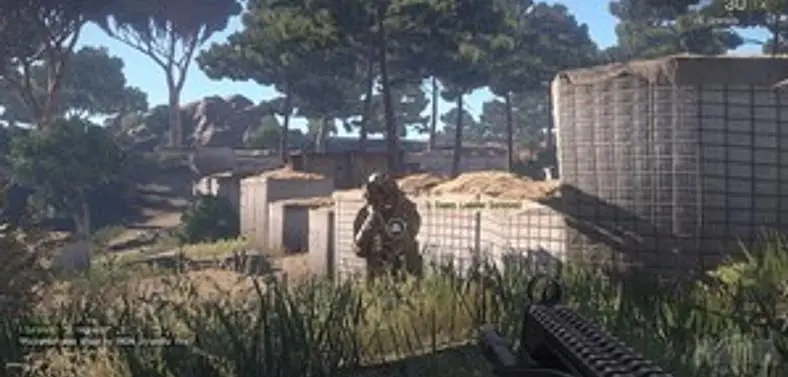 Chris Capel walks for miles and then gets shot, over and over again.