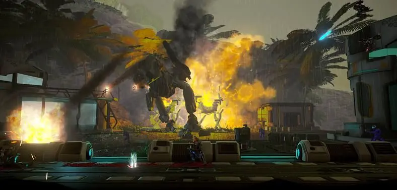 We take a look at the 2.5D shooter with a troubled development.