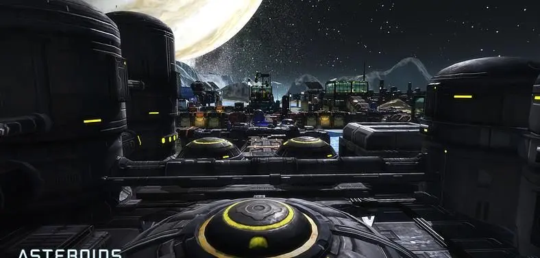 Asteroids: Outpost connotes thoughts of Syndicate and Dungeon Keeper. No not those ones, the newer ones. Oh dear.