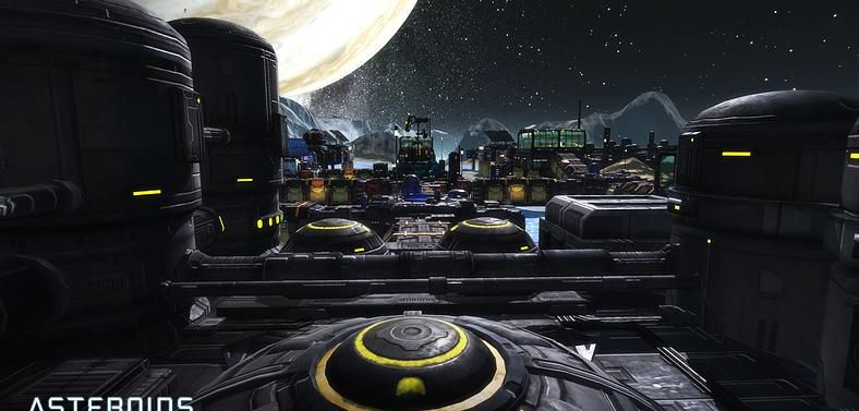 Asteroids: Outpost connotes thoughts of Syndicate and Dungeon Keeper. No not those ones, the newer ones. Oh dear.