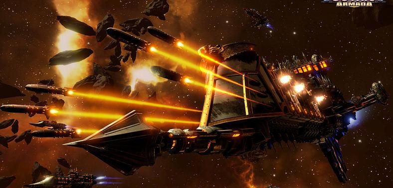 It's Warhammer 40K amongst the stars. Don't worry, there's still violence.