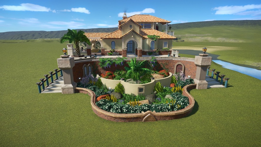 Mediterranean Villa/House with Shops Coaster GameWatcher