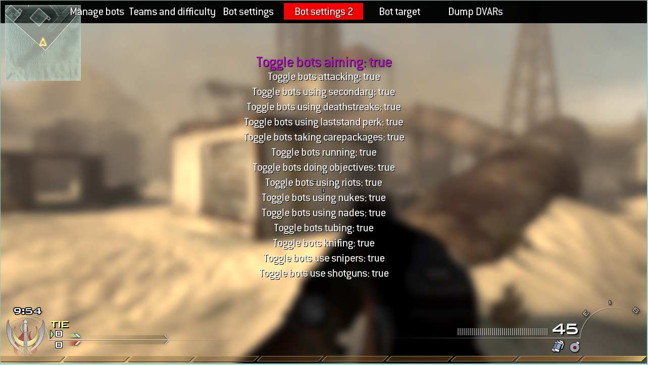 call of duty with bots